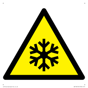 W010 Warning: Low temperature/freezing conditions